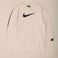Nike Mens Graphic Sweatshirt Jumper Large White Cotton