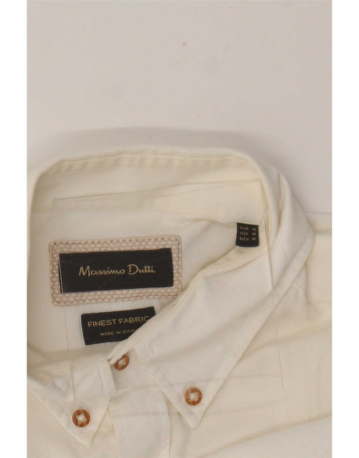 Massimo Dutti Mens Shirt Medium Off White