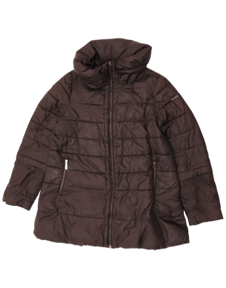 Geox Respira Womens Oversized Padded Jacket UK 10 Small Black Polyester