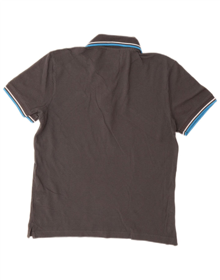 DIADORA Mens Polo Shirt XS Grey Cotton