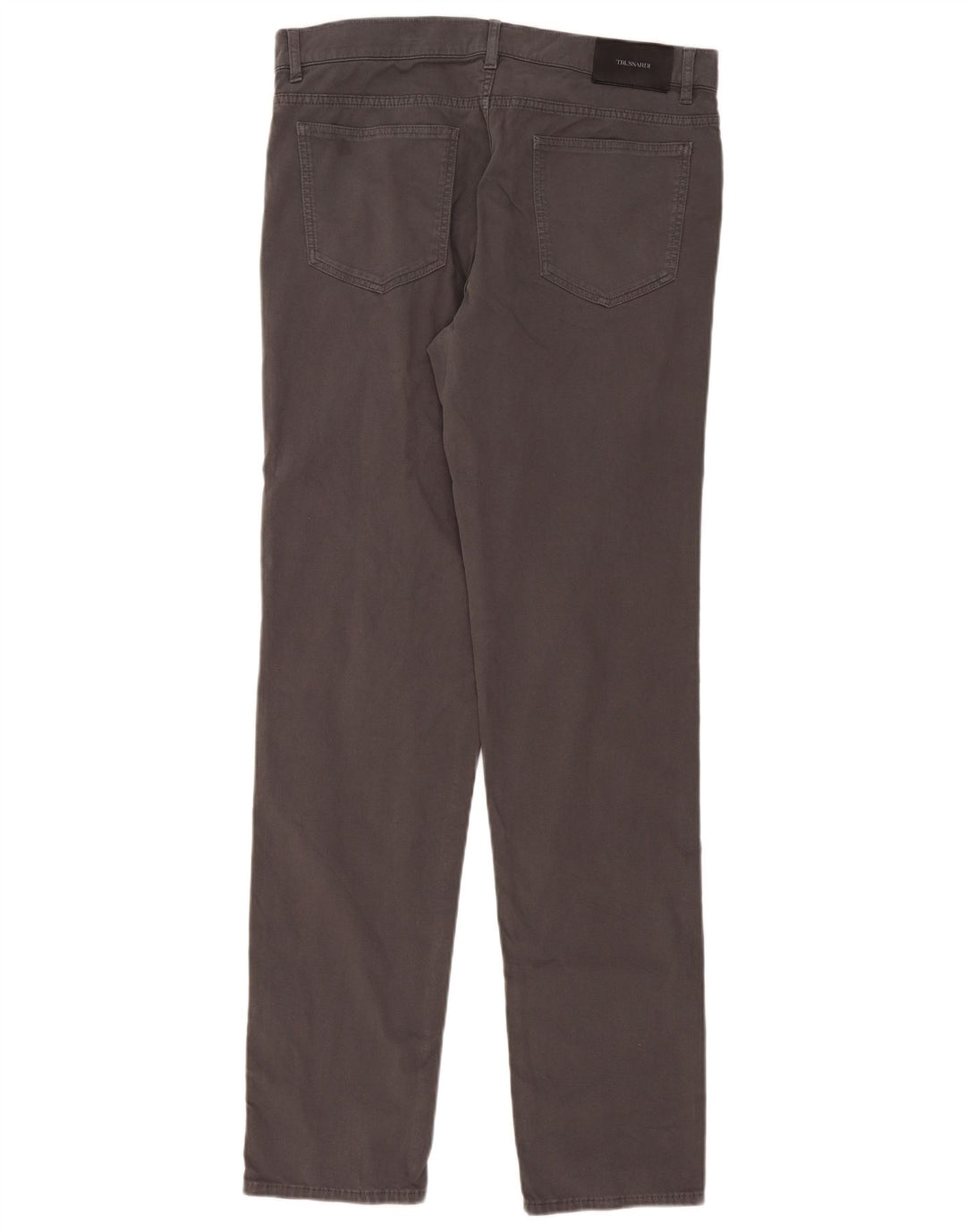 Trussardi Mens Slim Casual Trousers W36 L36 Grey
