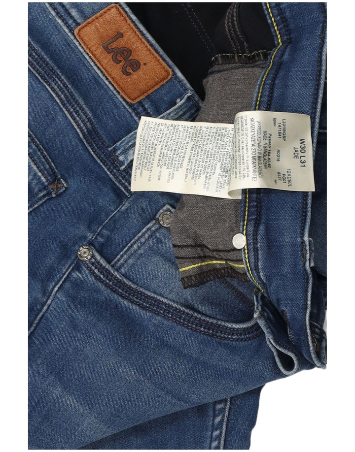 LEE Womens Jade Slim Jeans W30 L29 Blue Cotton