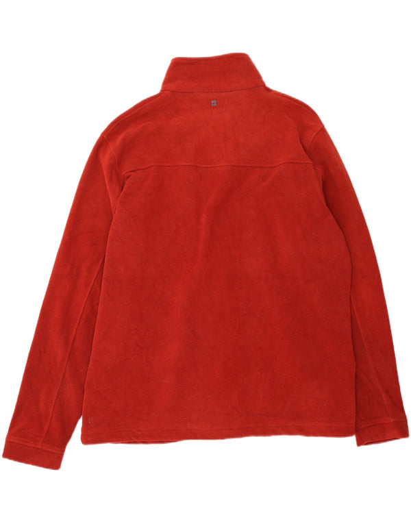 Mountain Warehouse Mens Fleece Jacket UK 46 3XL Red Polyester