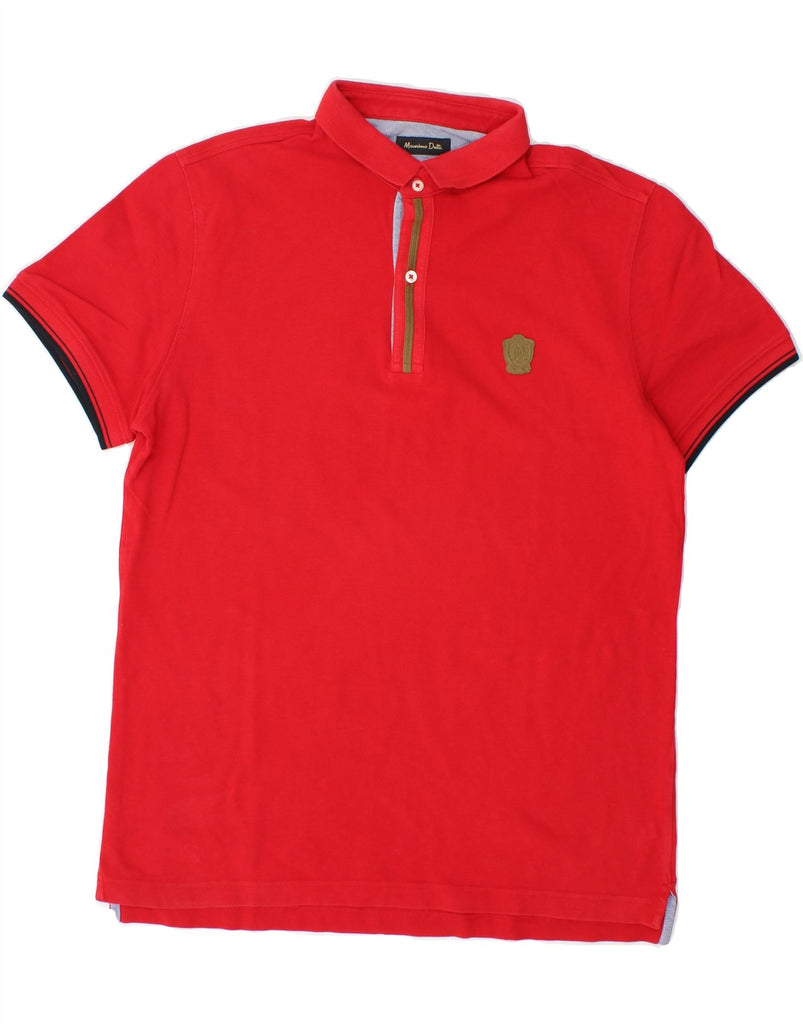 MASSIMO DUTTI Mens Casual Fit Polo Shirt Large Red Vintage Massimo Dutti and Second-Hand Massimo Dutti from Messina Hembry 