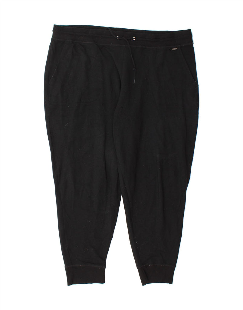 EDDIE BAUER Womens Tracksuit Trousers Joggers UK 20 2XL  Black Modal Vintage Eddie Bauer and Second-Hand Eddie Bauer from Messina Hembry 