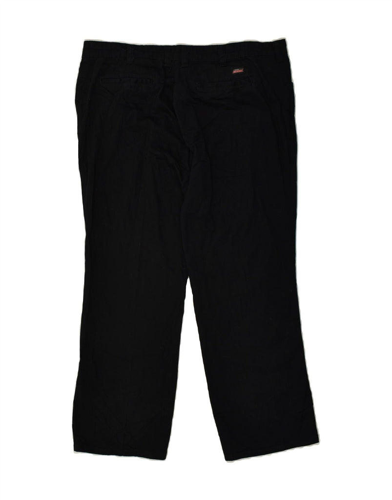 DICKIES Womens Relaxed Fit Chino Trousers US 16 2XL W36 L26 Black Cotton | Vintage Dickies | Thrift | Second-Hand Dickies | Used Clothing | Messina Hembry 