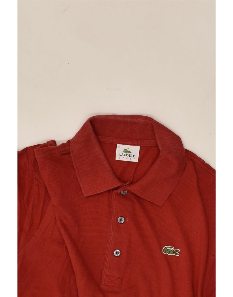 LACOSTE Mens Polo Shirt Size 3 Small Red Cotton | Vintage Lacoste | Thrift | Second-Hand Lacoste | Used Clothing | Messina Hembry 