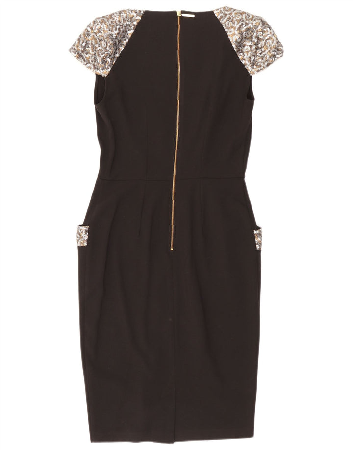 CLOSET Womens Sheath Dress UK 10 Small Black Polyester