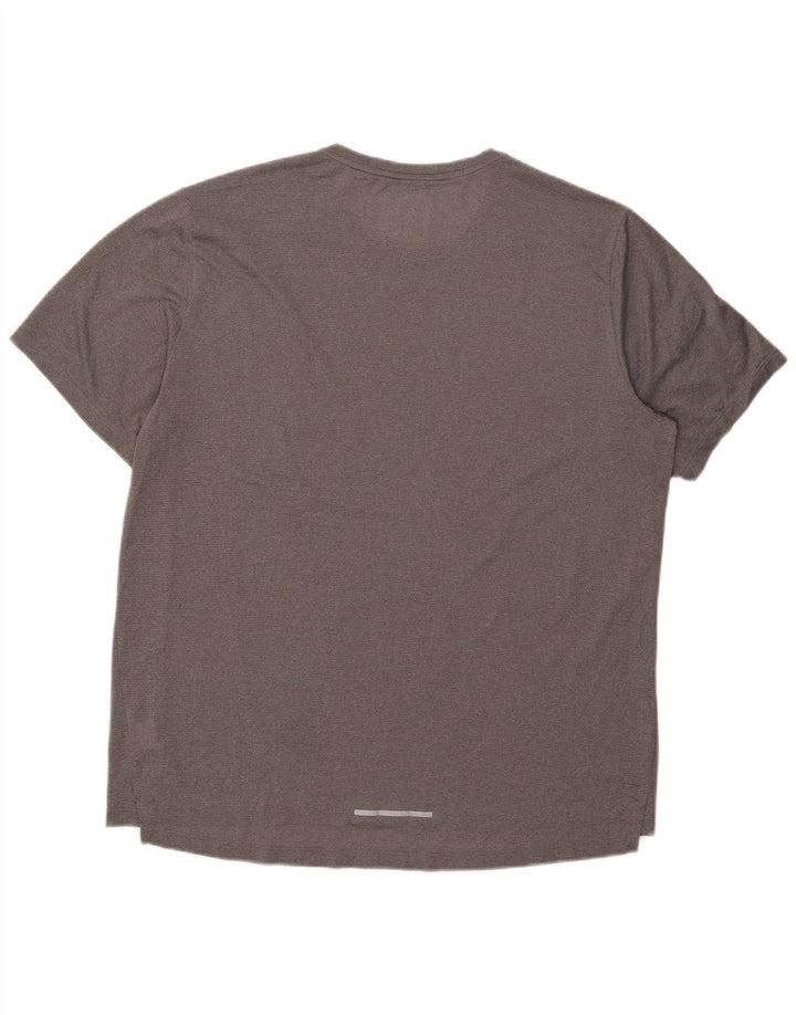 Nike Mens Dri Fit T-Shirt Top XL Grey Polyester