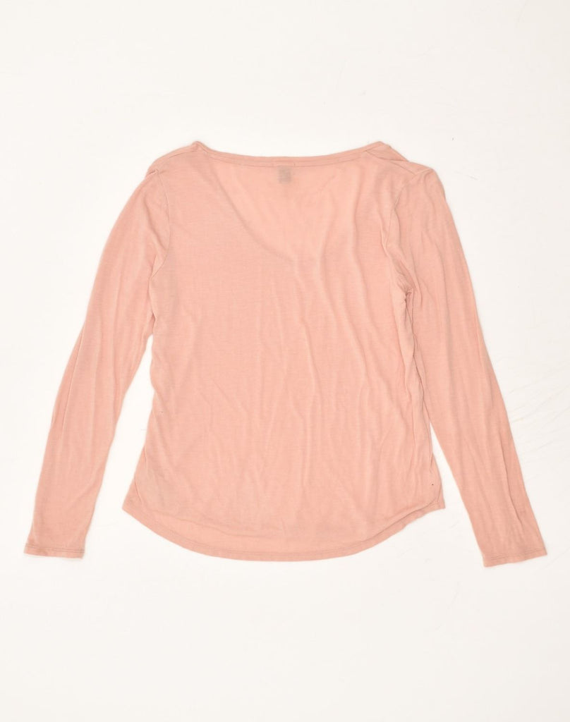 J. CREW Womens Top Long Sleeve UK 4 XS Pink Viscose | Vintage J. Crew | Thrift | Second-Hand J. Crew | Used Clothing | Messina Hembry 