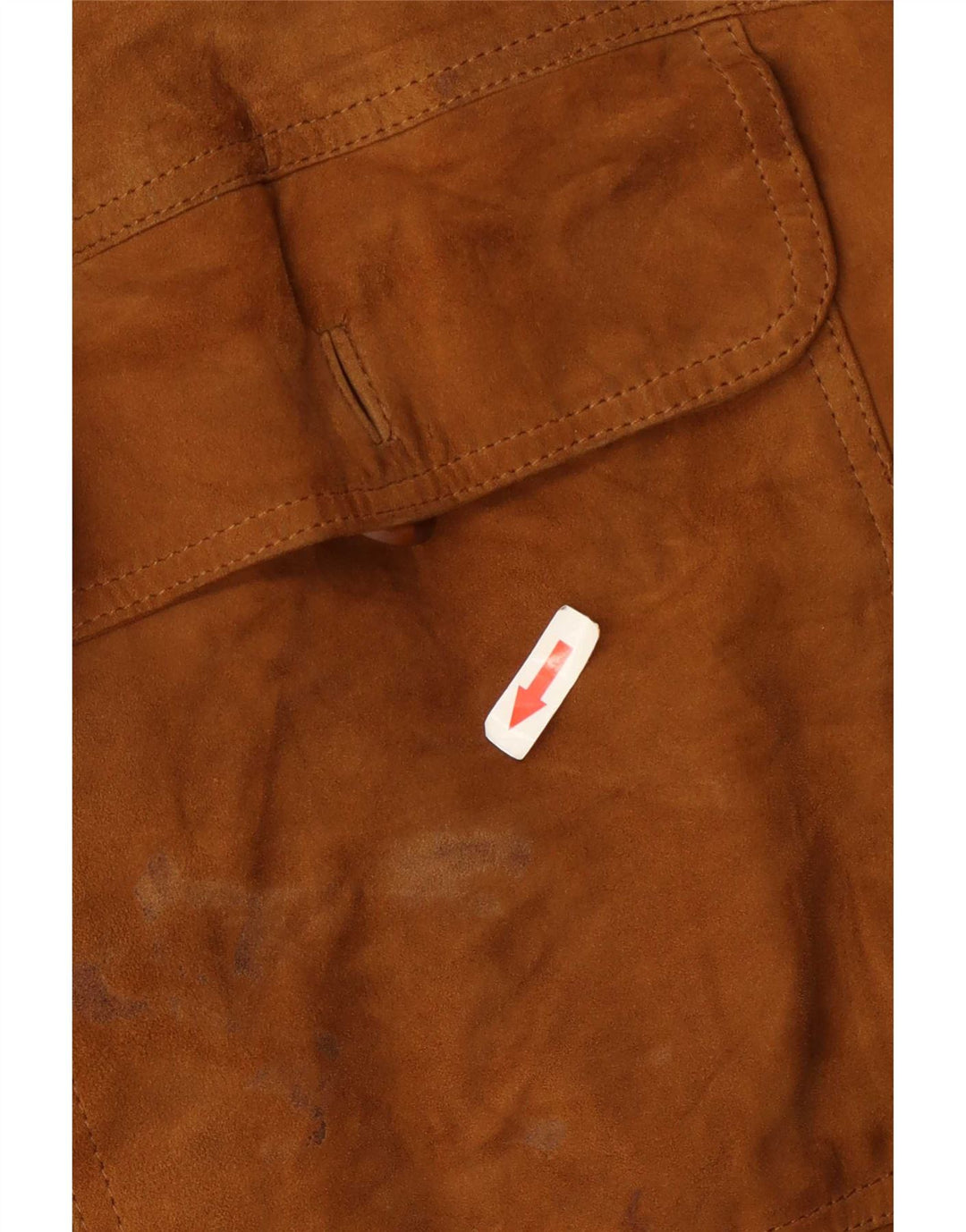 Vintage Mens Suede Bomber Jacket IT 56 3XL Beige Leather