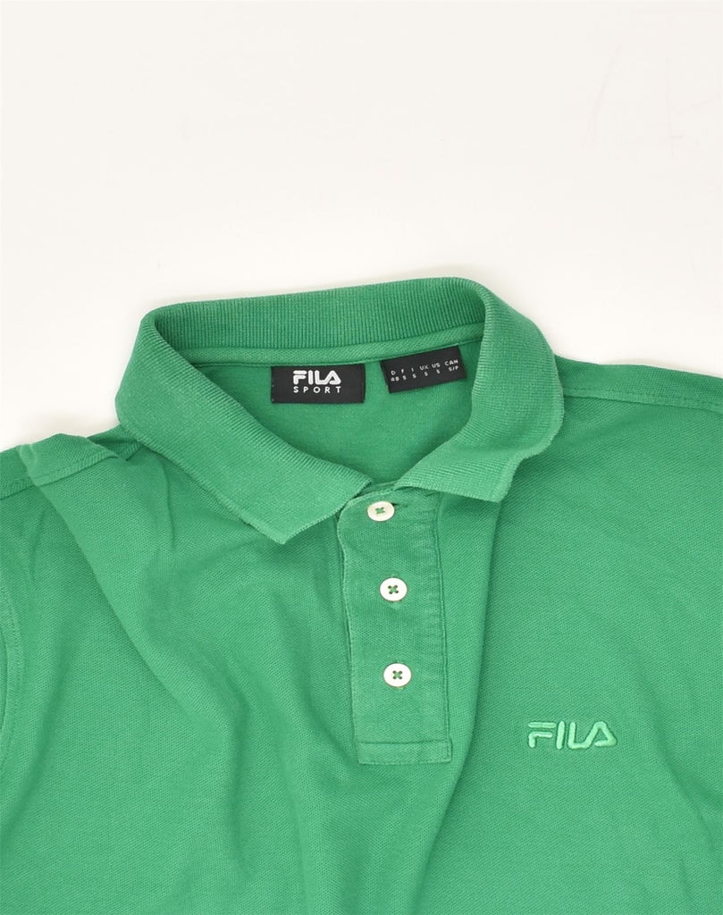 FILA Mens Polo Shirt Small Green Cotton | Vintage Fila | Thrift | Second-Hand Fila | Used Clothing | Messina Hembry 