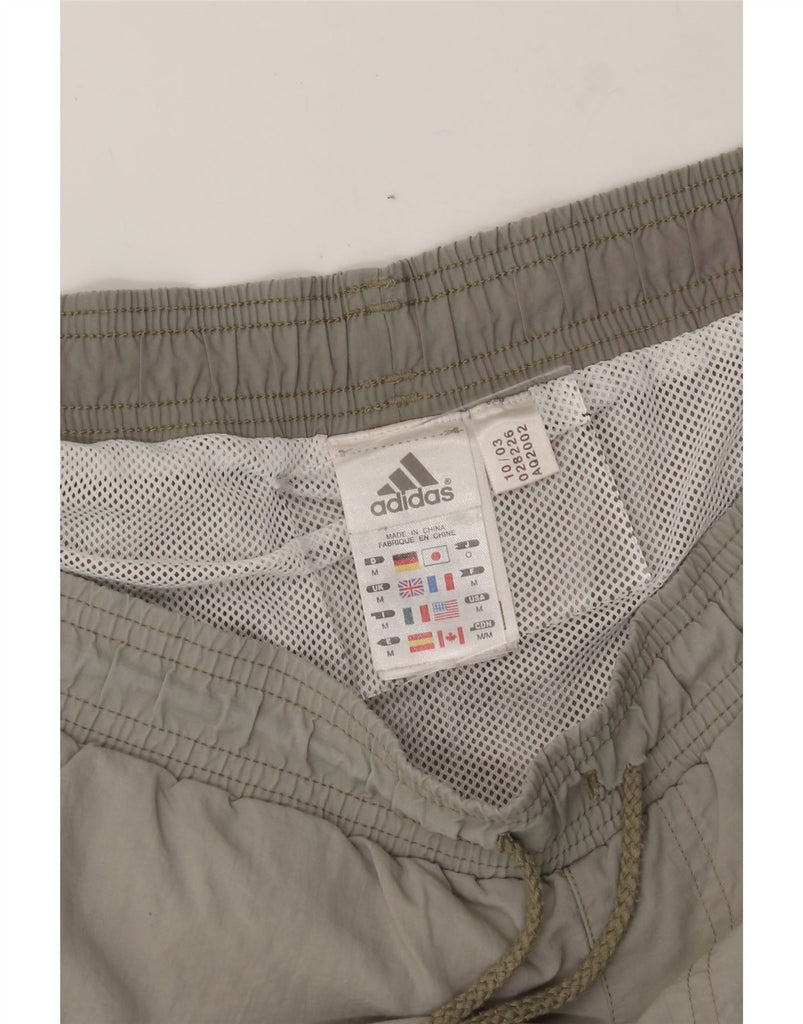 ADIDAS Mens Graphic Swimming Shorts Medium  Grey Polyamide Vintage Adidas and Second-Hand Adidas from Messina Hembry 
