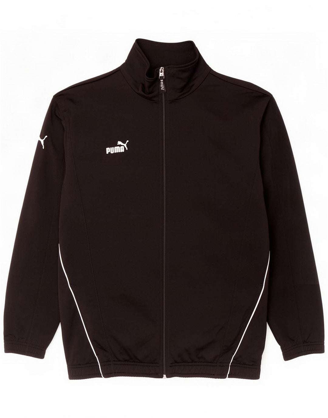 Puma Boys Tracksuit Top Jacket 15-16 Years Black Polyester
