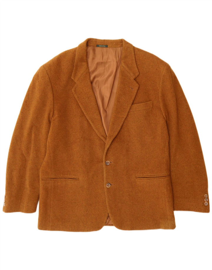 Valentino Mens 2 Button Blazer Jacket IT 54 2XL Brown New Wool