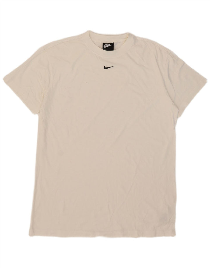 Nike Mens T-Shirt Top Medium White Cotton
