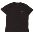 Alpha Industries Mens Graphic T-Shirt Top Large Black Cotton