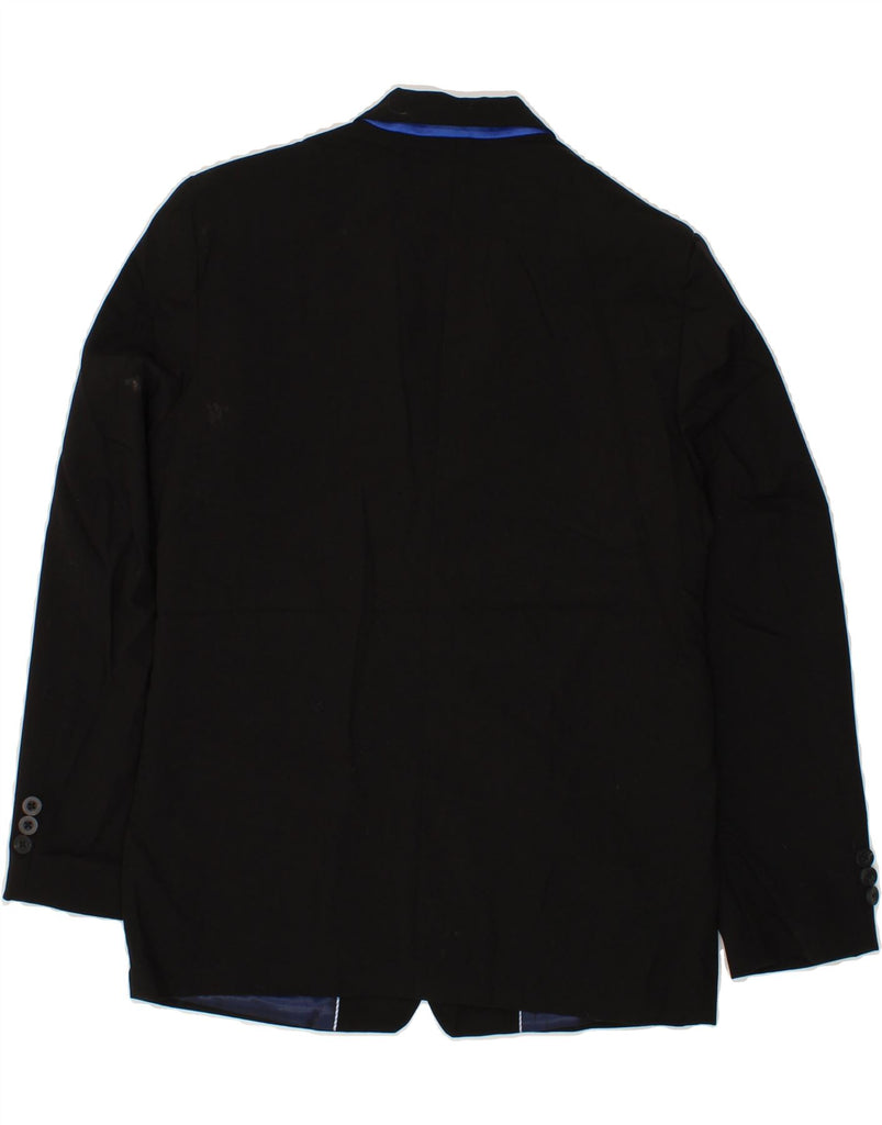 IZOD Boys 2 Button Blazer Jacket 15-16 Years Black Polyester Vintage Izod and Second-Hand Izod from Messina Hembry 