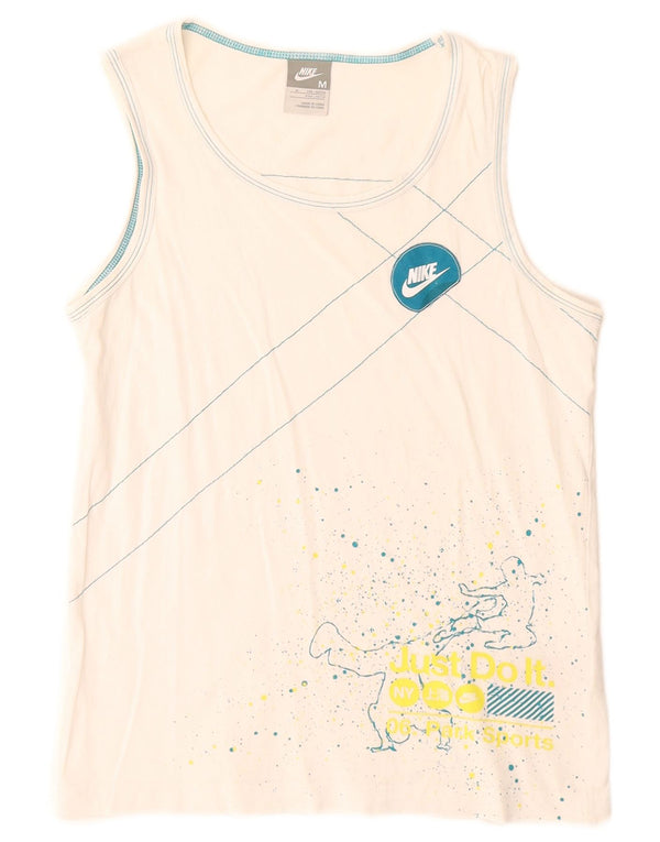 Nike Boys Graphic Vest Top 10-11 Years Medium  White Polyester