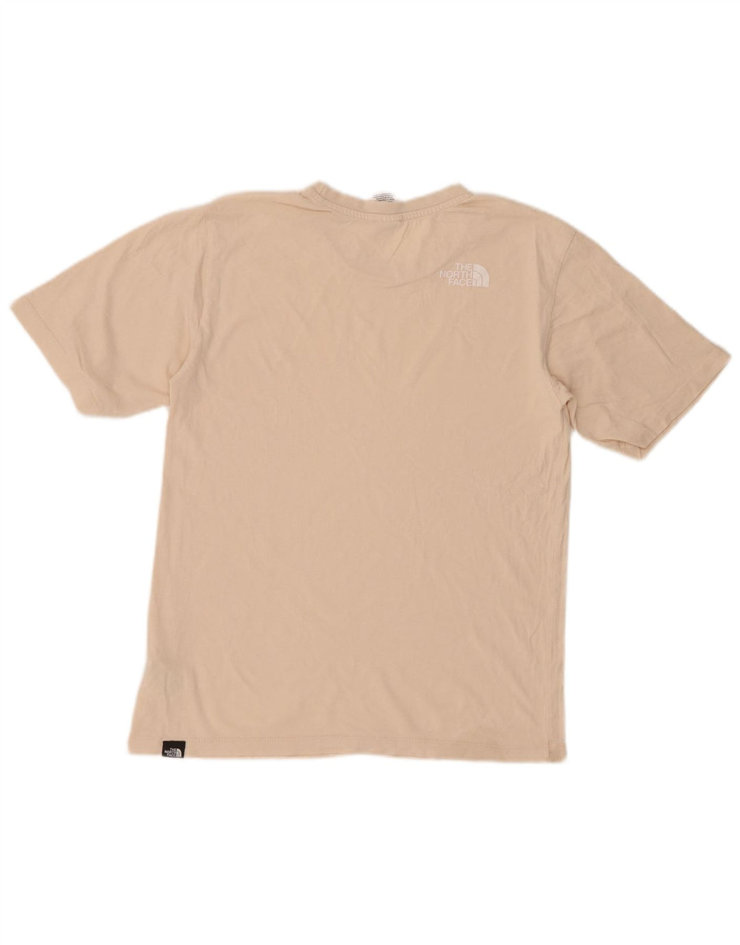THE NORTH FACE Womens T-Shirt Top UK 6 XS Beige Cotton