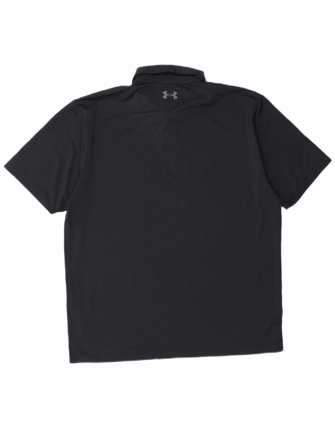 UNDER ARMOUR Mens Polo Shirt Large Black Polyester