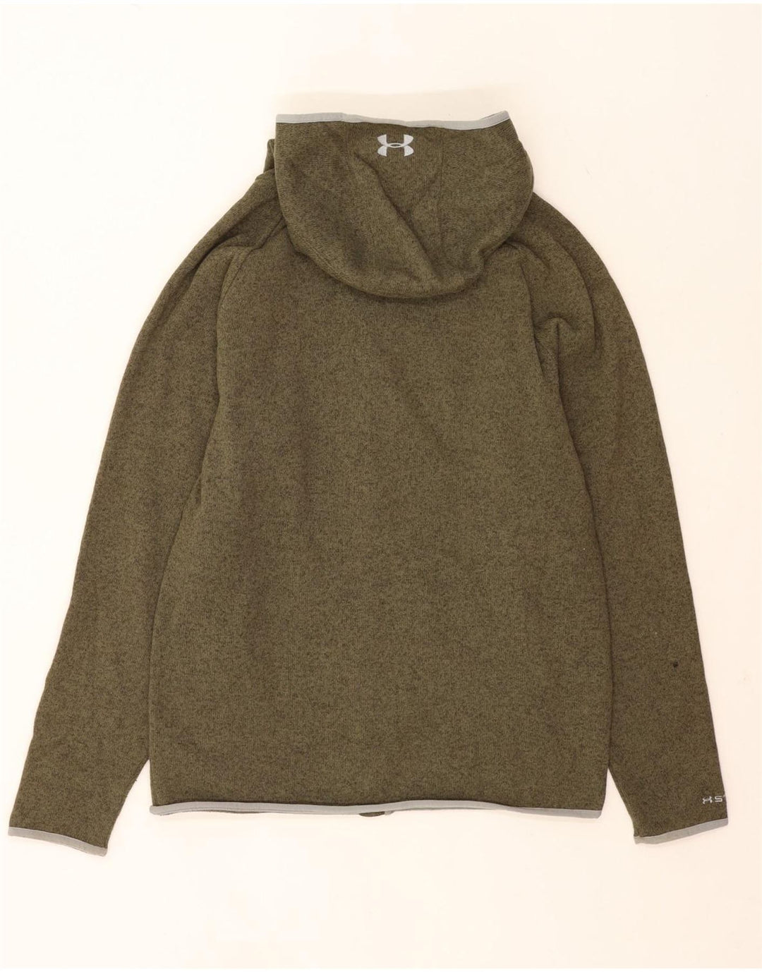Under Armour Mens Zip Hoodie Sweater Large Green Flecked