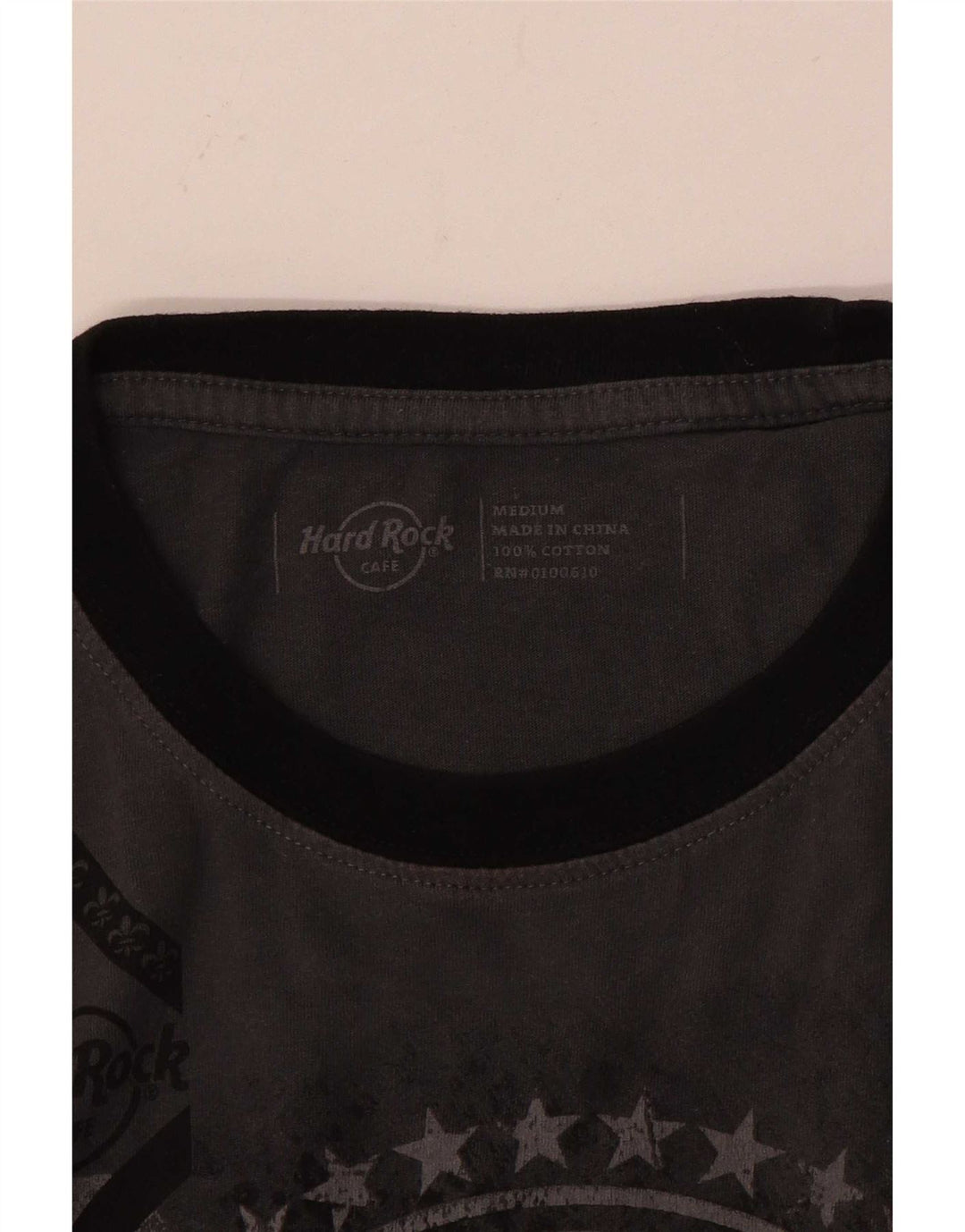 Hard Rock Cafe Mens Chicago Graphic T-Shirt Top Medium Grey Cotton