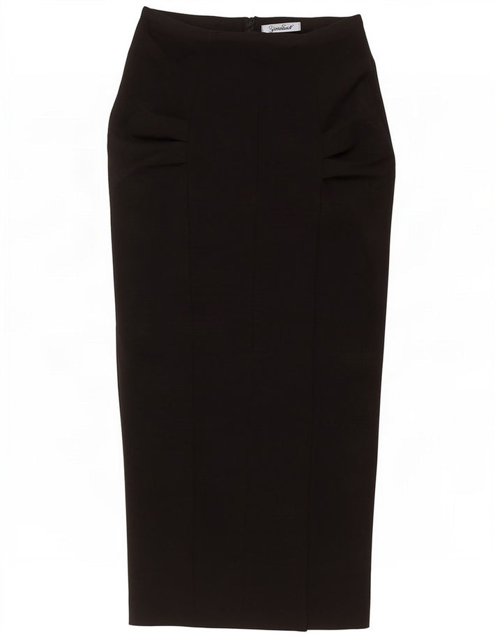 Zara Womens Maxi Skirt Medium W28 Black Cotton