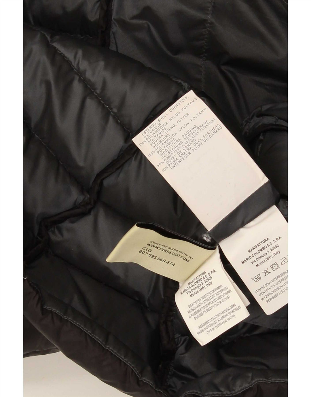 Colmar Womens Hooded Padded Jacket IT 40 XS Black Nylon