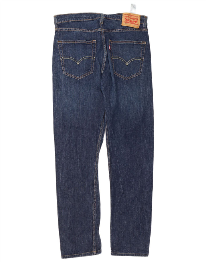 Levi's Mens 502 Tapered Jeans W32 L30 Navy Blue Cotton