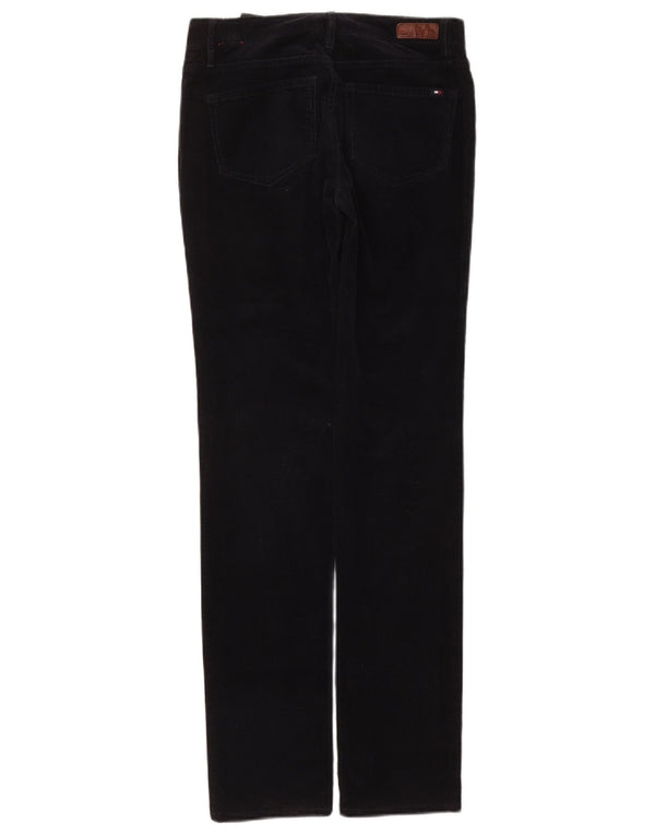 Tommy Hilfiger Womens Slim Corduroy Trousers US 2 XS W25 L31 Navy Blue