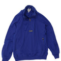 JAKO Mens Zip Neck Sweatshirt Jumper Medium Blue Polyester Vintage Jako and Second-Hand Jako from Messina Hembry 