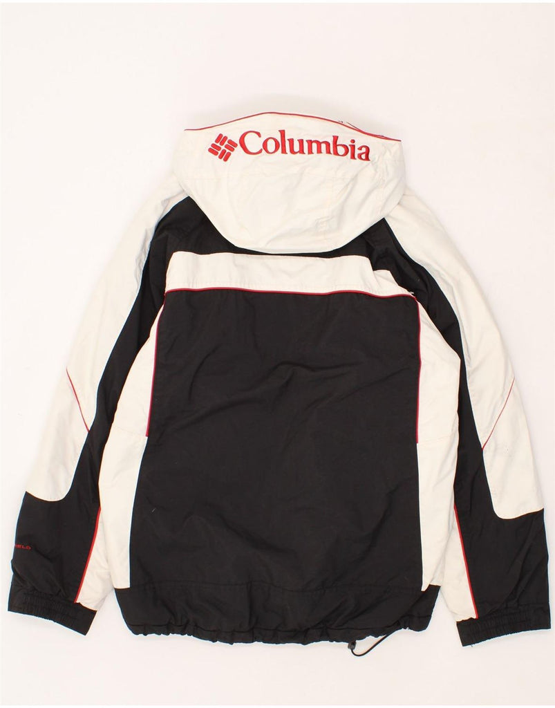 COLUMBIA Mens Omni-Shield Hooded Windbreaker Jacket UK 34 XS Black Vintage Columbia and Second-Hand Columbia from Messina Hembry 