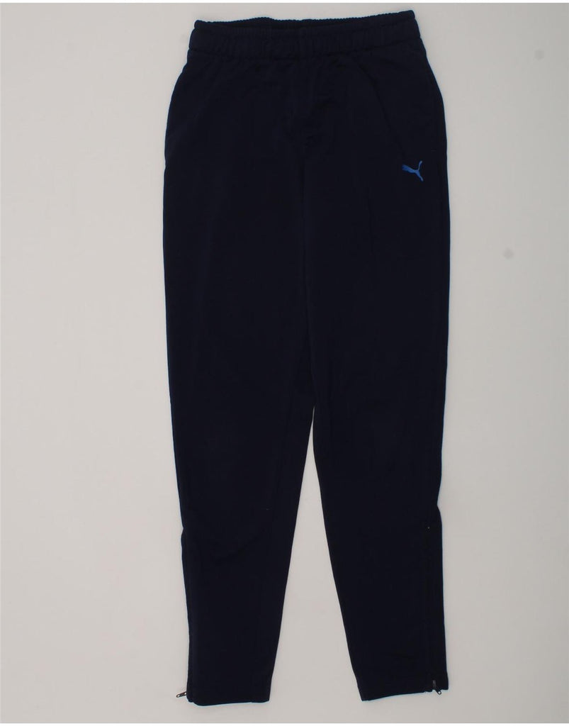 PUMA Boys Tracksuit Trousers 9-10 Years Navy Blue Polyester | Vintage Puma | Thrift | Second-Hand Puma | Used Clothing | Messina Hembry 