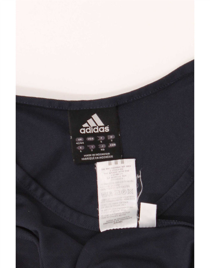 Adidas Mens Vest Top UK 42/44 Large Navy Blue Polyester