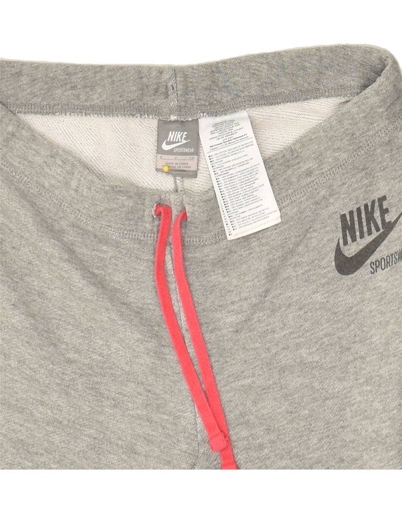 NIKE Womens Tracksuit Trousers Joggers UK 10 Small Grey Cotton | Vintage Nike | Thrift | Second-Hand Nike | Used Clothing | Messina Hembry 