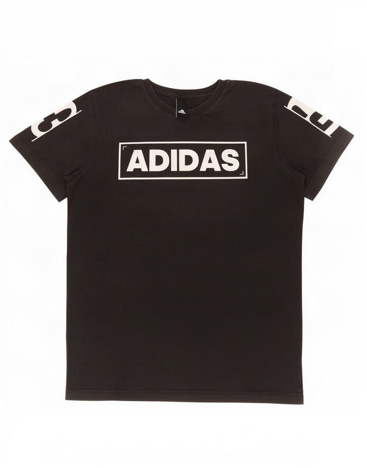 Adidas Mens Graphic T-Shirt Top Small Black