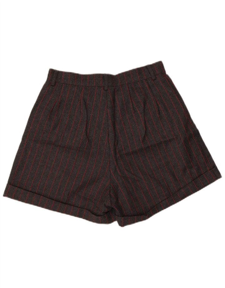 Aria Womens Double Breasted 2 Piece Set UK 14 Medium W26 Grey Striped Wool