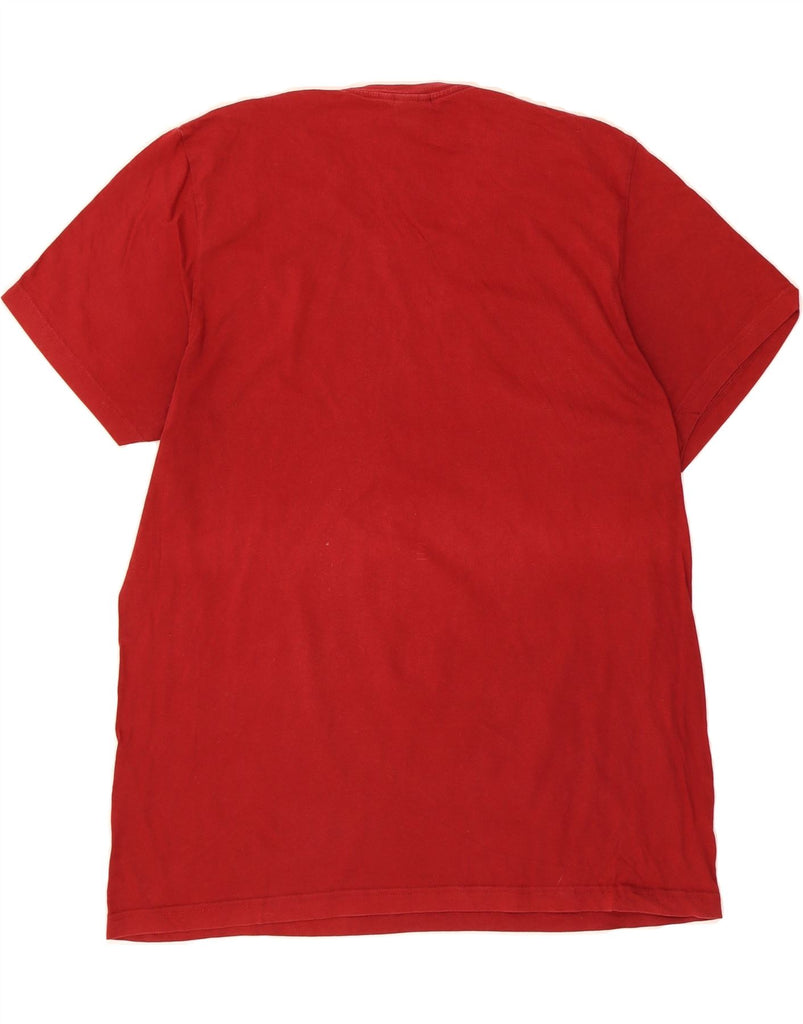 ADIDAS Mens Graphic T-Shirt Top 2XL Red Vintage Adidas and Second-Hand Adidas from Messina Hembry 