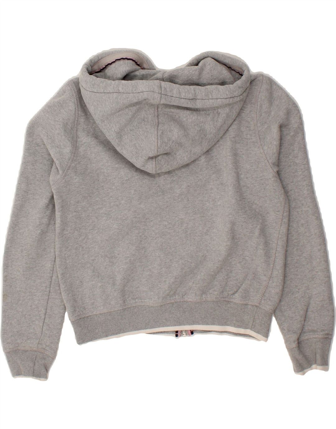 JACK WILLS Womens Zip Hoodie Sweater UK 6 XS Grey Cotton Vintage Jack Wills and Second-Hand Jack Wills from Messina Hembry 