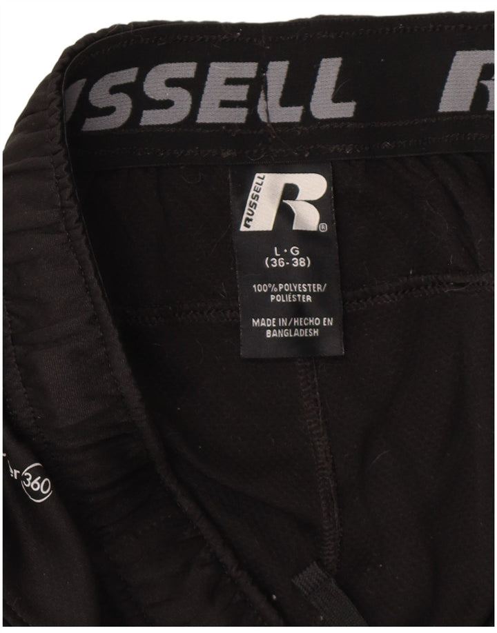 Russell Athletic Mens Sport Shorts Large  Black Polyester