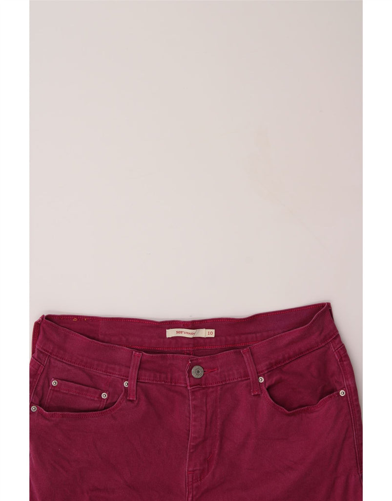 LEVI'S Womens 505 Straight Jeans US 10 Large W32 L32 Pink Cotton Vintage Levi's and Second-Hand Levi's from Messina Hembry 