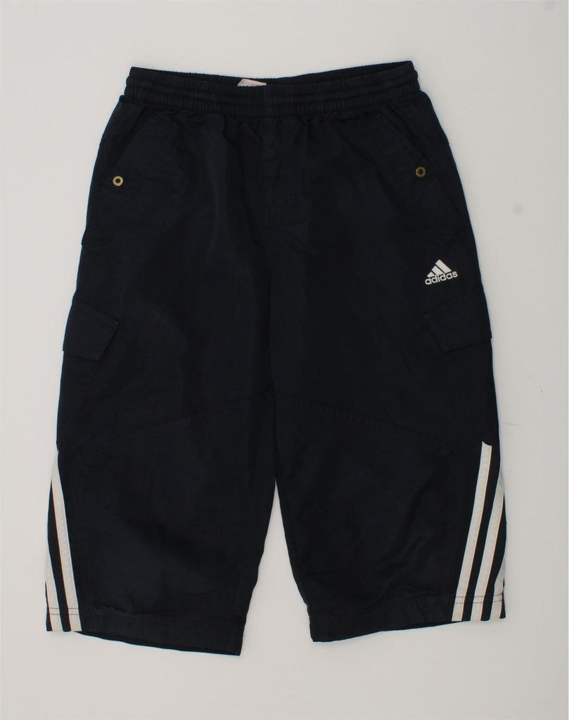 ADIDAS Boys Tracksuit Trousers 11-12 Years Blue Polyester | Vintage Adidas | Thrift | Second-Hand Adidas | Used Clothing | Messina Hembry 