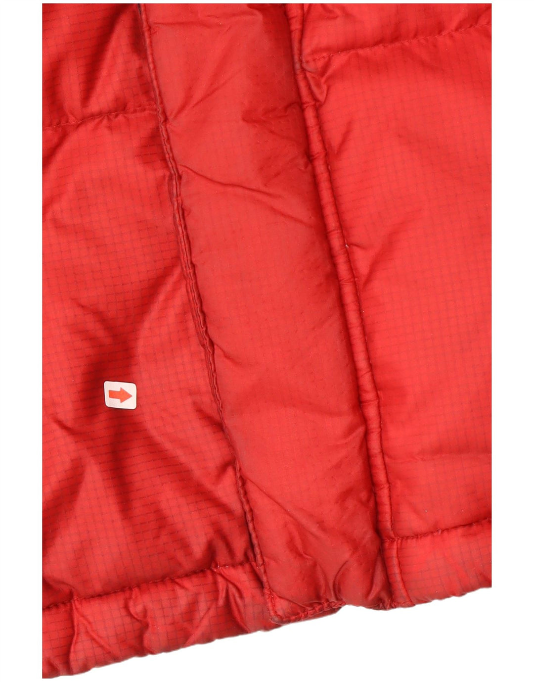 Dickies Mens Hooded Padded Jacket UK 38 Medium Red Colourblock Nylon