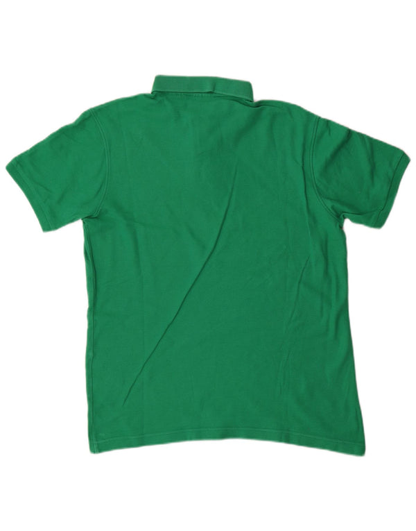 Fila Mens Polo Shirt Small Green Cotton