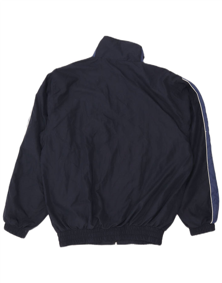 Kappa Mens Tracksuit Top Jacket Large Navy Blue Polyester