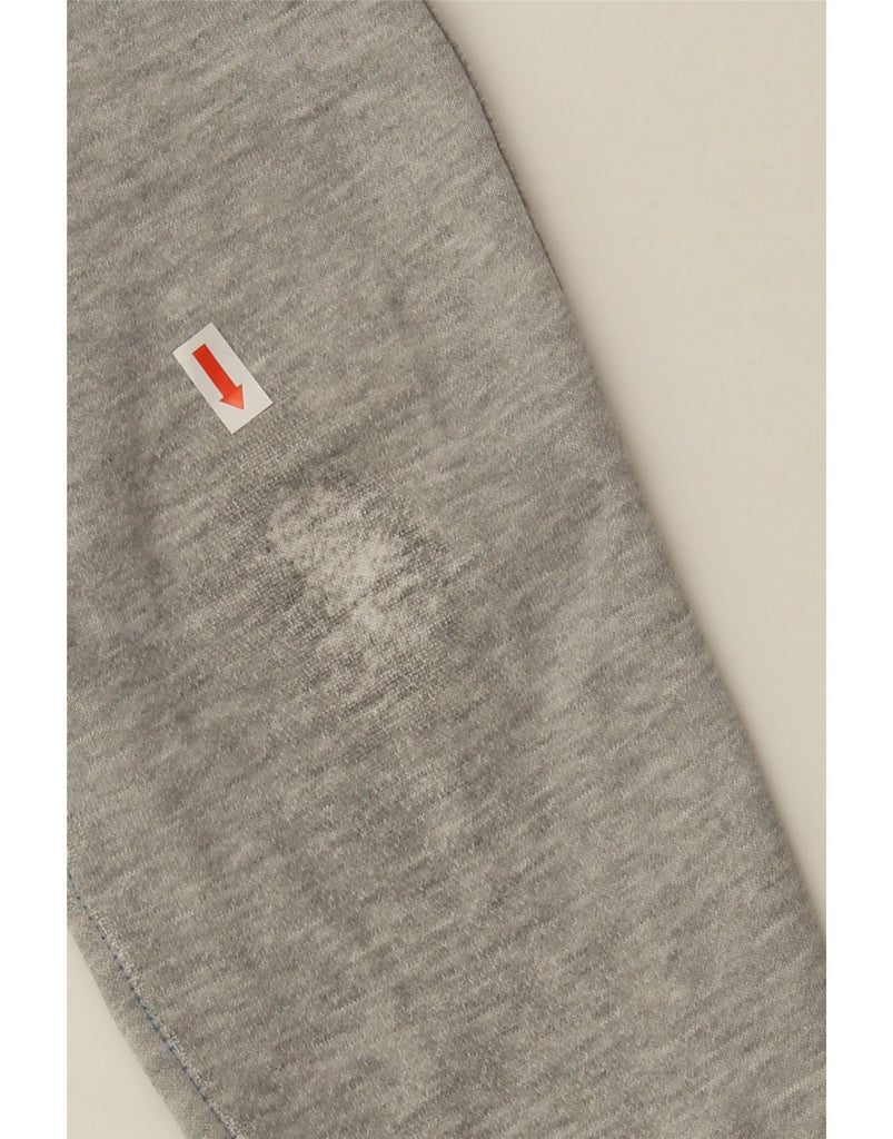 ADIDAS Womens Zip Hoodie Sweater UK 10 Small Grey Cotton Vintage Adidas and Second-Hand Adidas from Messina Hembry 