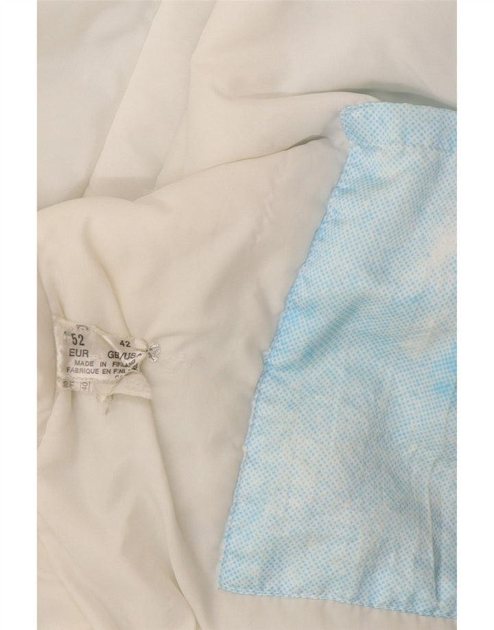 Vintage Mens Windbreaker Jacket UK 42 XL Blue Tie Dye Polyamide Retro