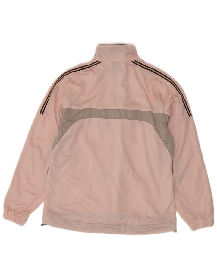 Diadora Womens Tracksuit Top Jacket IT 42 Medium Pink Colourblock Polyester