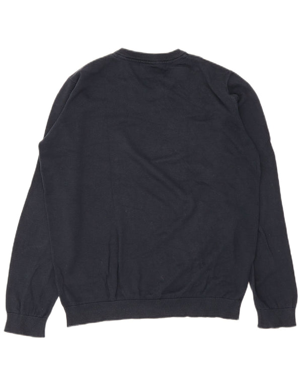 Marks & Spencer Boys V-Neck Jumper Sweater 15-16 Years Navy Blue Cotton